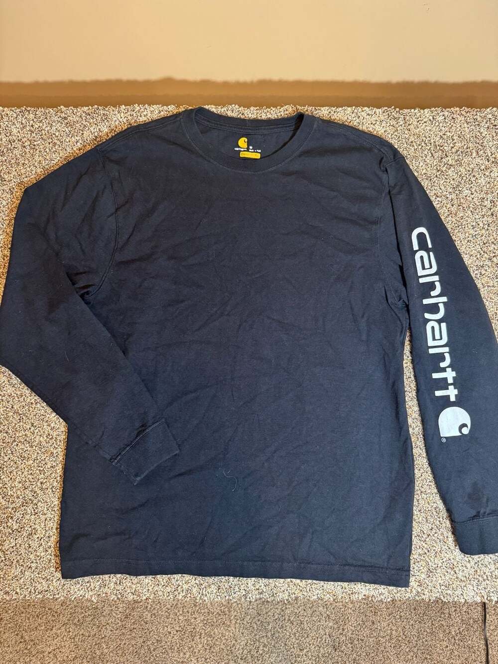 Carhartt Men's K231 Loose Fit Heavyweight Long Sleeve Logo T-Shirt
